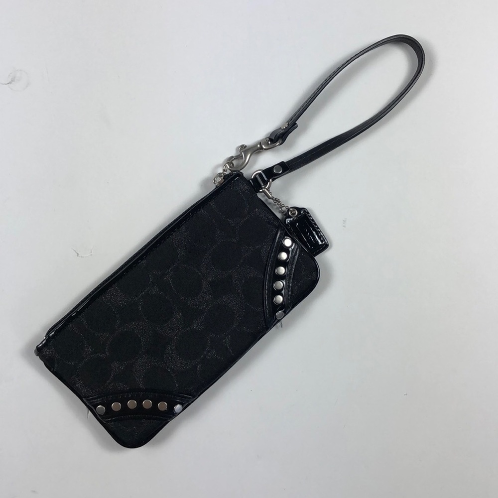 Coach Black Wristlet